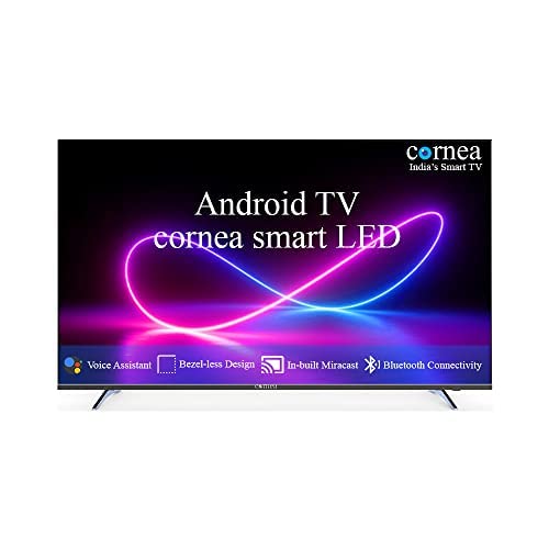 Cornea Bezelless 127 cm (50 inch) Ultra HD (4K) Smart Android LED TV, Black (2022 Model) (with No Cost EMI Offer on All Major Banks)